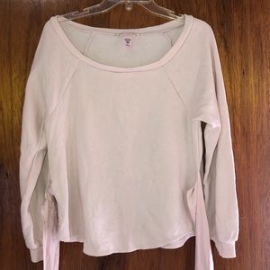 Light pink VS sweater w/ tie belt